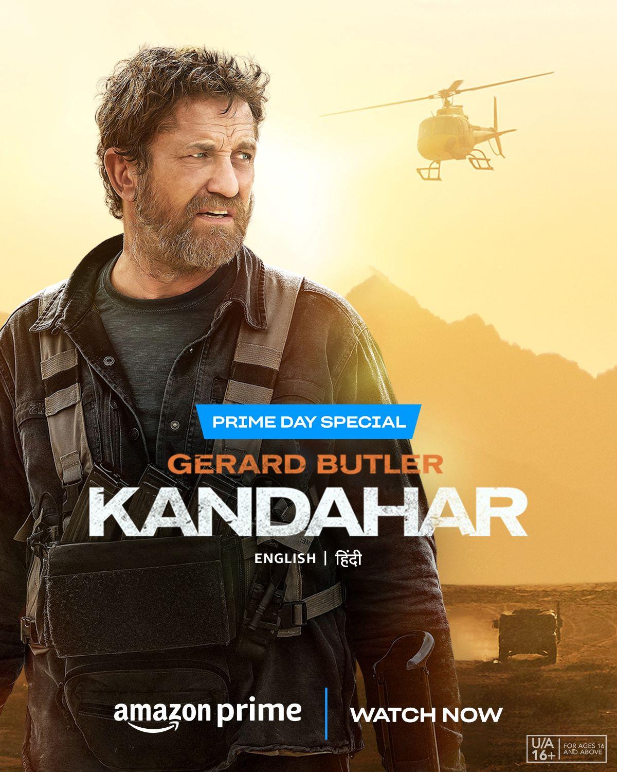 Thrill seekers unite, Kandahar, featuring captivating performances by Gerald Butler and Ali Faizal, is available on Amazon Prime to watch anytime, anywhere.